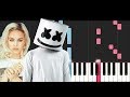 Marshmello ft Anne Marie - FRIENDS (Piano Tutorial)