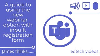 A guide to using the new webinar option with inbuilt registration form