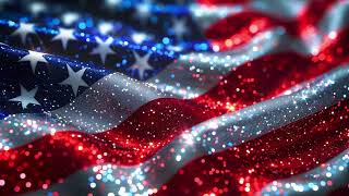 4K Sparkling American Flag Patriotic Fourth of July Screensaver | Free TV Artwork | Wallpaper