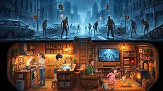 Surviving Inside a Hidden Bunker During a Zombie Apocalypse | Ghibli Rain Survival