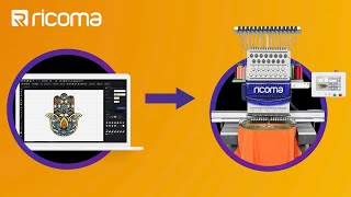 Send DESIGNS from your CHROMA Software💻 to your RICOMA EMBROIDERY MACHINE, without a USB