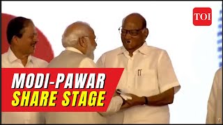 Modi Pawar Stage Share in Pune leaves ‘INDIA’ Opposition alliance fuming