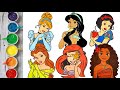 Disney Princess | Colouring Pages for Toddlers #disney #waltdisneyworld #disneyprincess #waltdisney