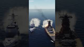 大和とイージス艦の超超接近戦【DCSWorld】#shorts