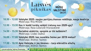 Mūsų valstybė DELFI | Laisvės Piknikas 2019 | Diskusijos