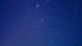 夜明けの空に輝く冬のダイヤモンド（SONYα7SⅢリアルタイム動画）