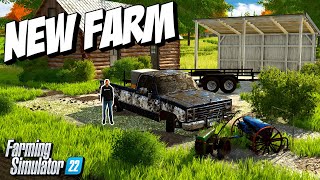 Saved Up to Start A New Farm, But it's in a Mud Pit | Farming Simulator 22