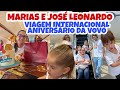 ❤️VIRGÍNIA FONSECA MARIAS E JOSÉ LEONARDO EM VIAGEM INTERNACIONAL COMEMORAR O ANIVERSÁRIO DA VOVÓ❤️