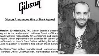 Gibson Hires Mark Agnesi | Norm's Rare Guitars Hiring New Guitar of the Day Host + General Manager