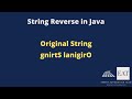 String Reverse in Java