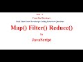 Map || Filter || Reduce || Real time JavaScript coding interview questions and Answers