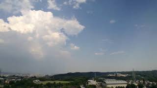 The sky of Tokyo : Aug. 3, 2022  1/2 東京の空/定点タイムラプス 連続する猛暑日に成長する雄大積雲