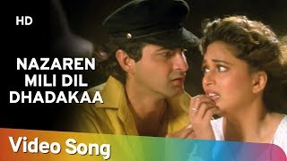 Nazrein Mili Dil Dhadka | Raja Songs | Madhuri Dixit | Sanjay Kapoor | Udit Narayan | Alka Yagnik