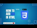 How to link css file in html | css file link in html |How to add css in html @learnwithcode102 #css