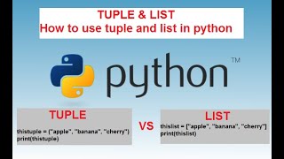 #9 Python Programming For Beginners | Tuple Vs List in Python Programming!
