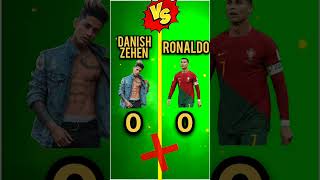 Danish zehen vs Cristiano Ronaldo ❓🤔 #youtubeshorts #viral #shortfeed #shorts #danishzehen
