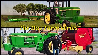 Raking and mowing hay on the hay farm!! (TheHayFarmseries)