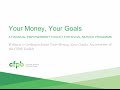 Your Money, Your Goals: An overview of the toolkit