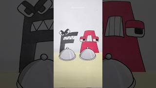 Alphabet Lore A vs F Fast Food Mukbang😱Paper Stop Motion Animation #shorts #youtubeshorts #edit