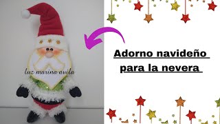 ¡¡ (2) adorno navideño PAPA NOEL , para la nevera o árbol de navidad !! .