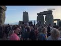 Sunset over Stonehenge ahead of summer solstice