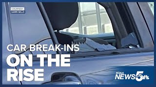 Car break-ins are up across the city and state, says CSPD