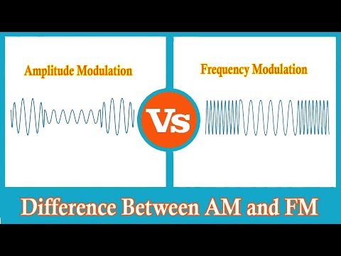 What is the difference between frequency modulation and amplitude modulation?