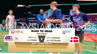 PETRONAS MALAYSIA OPEN 2025 | DANIEL LUNGAARD / MADS VESTERGAARD VS GOH SZE FEI / NUR IZUDDIN