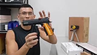 Testing the Kjworks Cz Shadow 2 Orange Stainless airsoft gun for Sir Michael Cruz