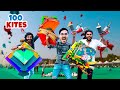 100 पतंग से कितनी पतंग काट पाएंगे  | Flying 100 kites Challenge  Interesting Results