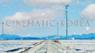 함박눈 내리는 풍경과 눈 밟는 소리 Cinematic Korea  Snowing shot  [4K 드론영상소스]