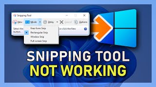Windows 11 - How To Fix Snipping Tool Not Working - This App Can’t Open Error