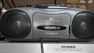 An lg (gold star )cassette recorder made in South Korea in 1997.