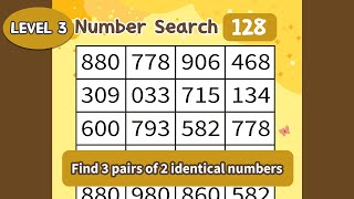 Stay healthy with a simple brain exercise, play the 3-pair matching game daily  3-128