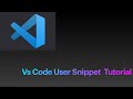 VS Code Snippet Tutorial | User snippet for competitive coding in macos|mac|windows
