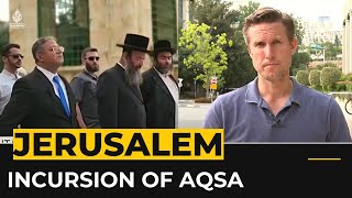 Palestinians condemn incursion by Israeli security minister into Al Aqsa Mosque compound