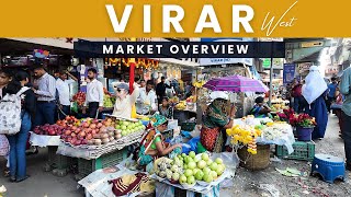 Virar West Street Market Overview | Virar Shopping Guide | Street Market Tour Vlog | Virar Market