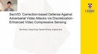 USENIX Security '24 - Correction-based Defense Against Adversarial Video Attacks via...