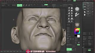 3D版狼叔上线，影视人物高模雕刻教程，zbrush新手教程（二）