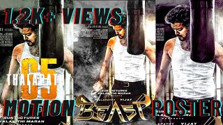 BEAST-Thalapathy 65 Movie Third Look Motion Poster|Thalapathy 65 Fan-made| Vijay,Pooja Hegde #t65