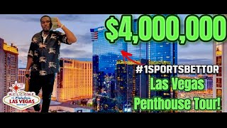 #1SportsBettor DPATT $4,000,000 PENTHOUSE TOUR | ALL FROM SPORTS BETTING