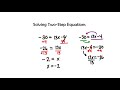 solving two step equations expressions u0026 equations grade 7