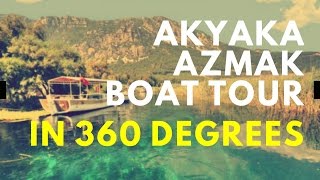 Gökova Akyaka Azmak boat tour in 360 degree video