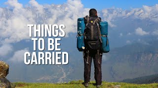 Snow Trekking in Himalayas | Things to be carried