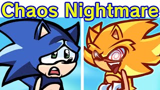 Friday Night Funkin' Chaos Nightmare - Sonic vs Fleetway | Phantasm Song (FNF Mod/Hard)