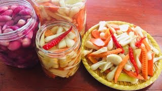 Cách muối Dưa Món Củ Kiệu ăn tết ngon không sợ ngán, Gia đình food