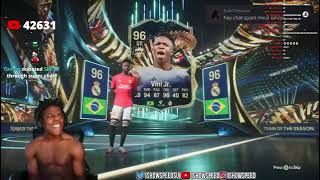 ishowspeed opening fifa cards (Hilarious Reaction) 😆