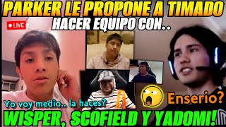 😲Parker le propone a Timado hacer equipo con Wisper, Scofield y Yadomi!😲Yo voy medio