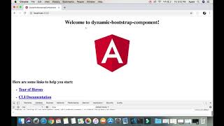 Angular dynamic bootstrap component