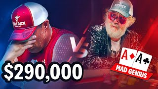 Eric Persson looks TRAUMATIZED after INSANE $290,000 cooler ♠ Live at the Bike!